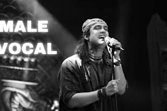 be your male pop singer, male edm singer and rnb vocalist, male rock singer