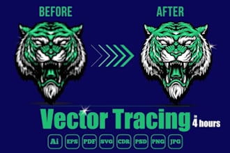 do vector tracing, vectorize image, and convert to vector