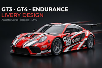 paint gt3, gt4 livery for assetto corsa, iracing, and lmu