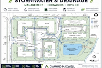 do stormwater drainage, grading, swppp, erosion control and pipe network plans