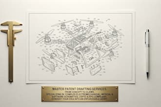 create uspto patent drawings, patent figures and technical illustrations