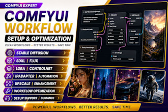 comfyui workflow stable diffusion sdxl flux lora controlnet ipadapter setup