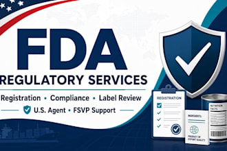 provide fda registration, fda compliance, US agent and import permit