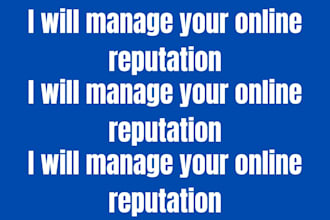 manage your online reputation