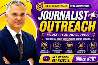 pitch press release to relevant journalists and targeted media outlets directly