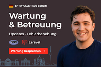 maintain and support your PHP laravel web application