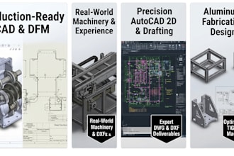 design 3d mechanical cad models and fabrication drawings