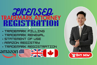 search, draft and file patent and trademark registration as a uspto attorney