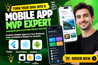 mobile app development, app developer, flutter react native ai app creation