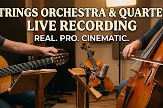 record a real professional string
