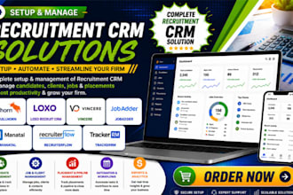 setup bullhorn loxo recruit CRM vincere jobadder manatal recruiterflow trackerrm