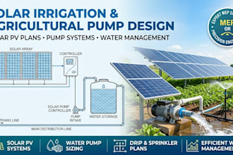 design solar irrigation pv plans and agricultural water pump systems