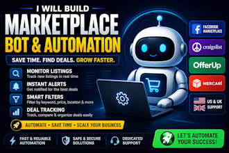 build bot on facebook marketplace, craigslist, offerup mercari for US, UK