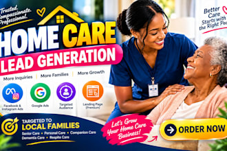 usa home care leads  elderly care leads elder care  google facebook ads leads