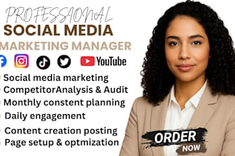 be your social media manager social media marketing manager
