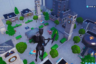 create stylized 3d fortnite uefn creative verse map environment