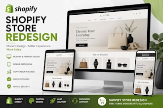 shopify store redesign shopify store design  website redesign shopify store