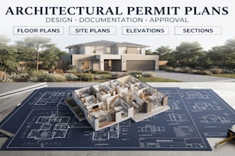 do floor plans, site plans, elevations, sections, remodeling and permit drawings