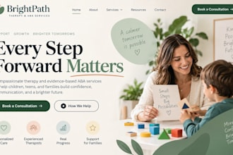 design squarespace therapy website aba therapy website counseling website