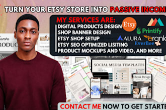 do etsy digital product design, etsy SEO for etsy digital products, shop listing