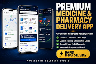 develop a medicine delivery app or pharmacy delivery mobile app
