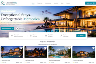 design vacation rental airbnb short term rental website