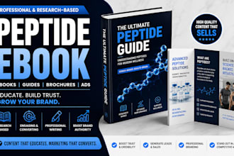 create peptide ebook, peptide guide and brochure, peptide lead magnet