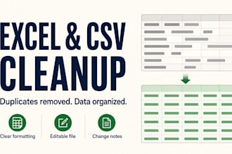 clean deduplicate and organize your excel or CSV data