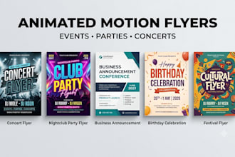 design event flyer, party flyer, posters, business flyer and social media flyer
