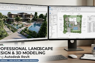 create professional landscape design and 3d modeling using autodesk revit