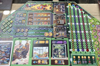 design tabletop game prototype board game mechanics card game art and box mockup
