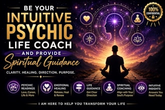 be your intuitive psychic life coach and spiritual guide
