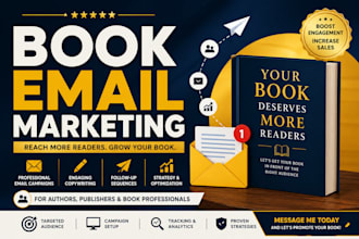 create an email marketing campaign to promote your book and reach readers