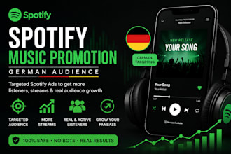 german dutch spotify ads music promotion to get real german spotify streamers