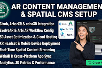 develop ar and vr content management systems via ctruh arborxr echo3d evolvear