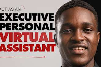 act as an executive personal virtual assistant and perform administrative tasks