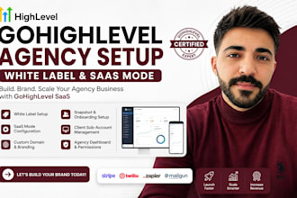 setup gohighlevel marketing agency ghl white label and highlevel saas mode