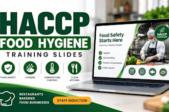 design food hygiene induction slides,haccp training for restaurants and bakeries