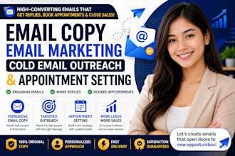 write email copy, email marketing campaigns, cold email outreach