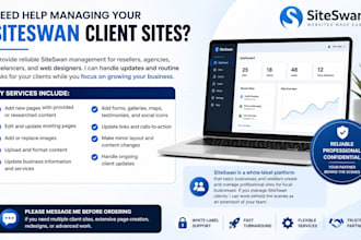 manage your clients siteswan website