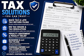 file back taxes, late tax returns and resolve irs tax issues