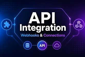 build 1 api integration or webhook connection