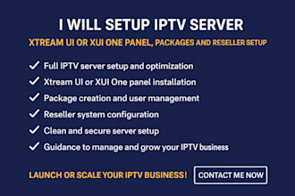 xtream ui server install and complete setup