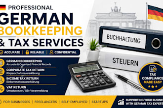 do german bookkeeping corporate tax return income tax steuerberater vat return