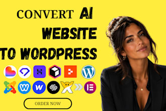 copy clone convert hostinger ai, replit, durable, lovable or wix to wordpress