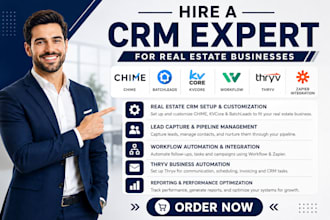 setup real estate crm chime batchleads kvcore workflow thryv zapier integration