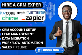 setup real estate crm chime batchleads kvcore workflow thryv zapier integration