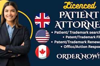 be your licensed US patent attorney, trademark attorney, trademark registration