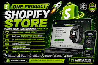 build 7 figure one product shopify website design pagefly single product page