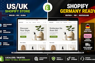 setup shopify store and localize it for germany dach market